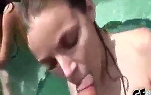 Teens at pool party get fucked