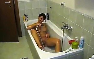 My girlfriend taking a shower