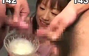Japanese cum drinking whore