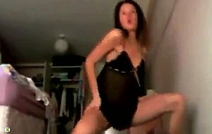 College chick dancing