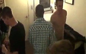 Horny college boys stripped naked in dorm