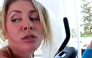 Blonde gets her booty slapped while getting fucked