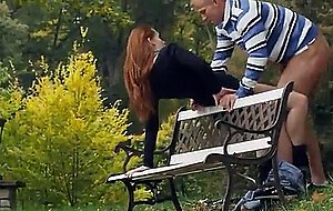 Sexy redhead denisa heaven pounded in her twat