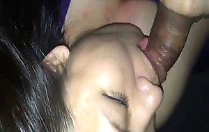 Long awesome blowjob ends with a big facial cumshot