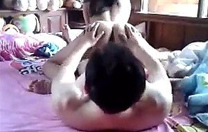 Asian girlfriend gets licked and fucked
