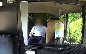 Busty british babe pussy licked and fucked in faketaxi
