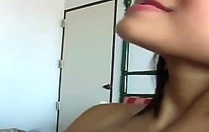 Adorable asian horny heart jerking the crooked dick in pov