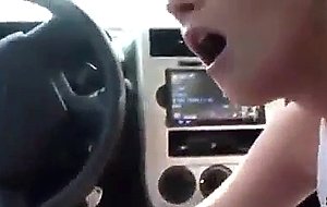Teen flashes driver