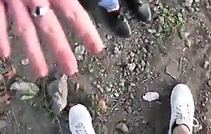 Rock chick gets fucked outside