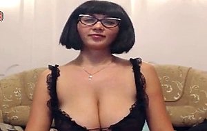 My nerdy aunt becomes a sweet slut on webcam