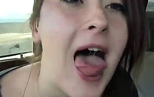 Amateur girl sucking a fat cock