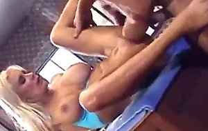 Huge tits blonde mouth fuck